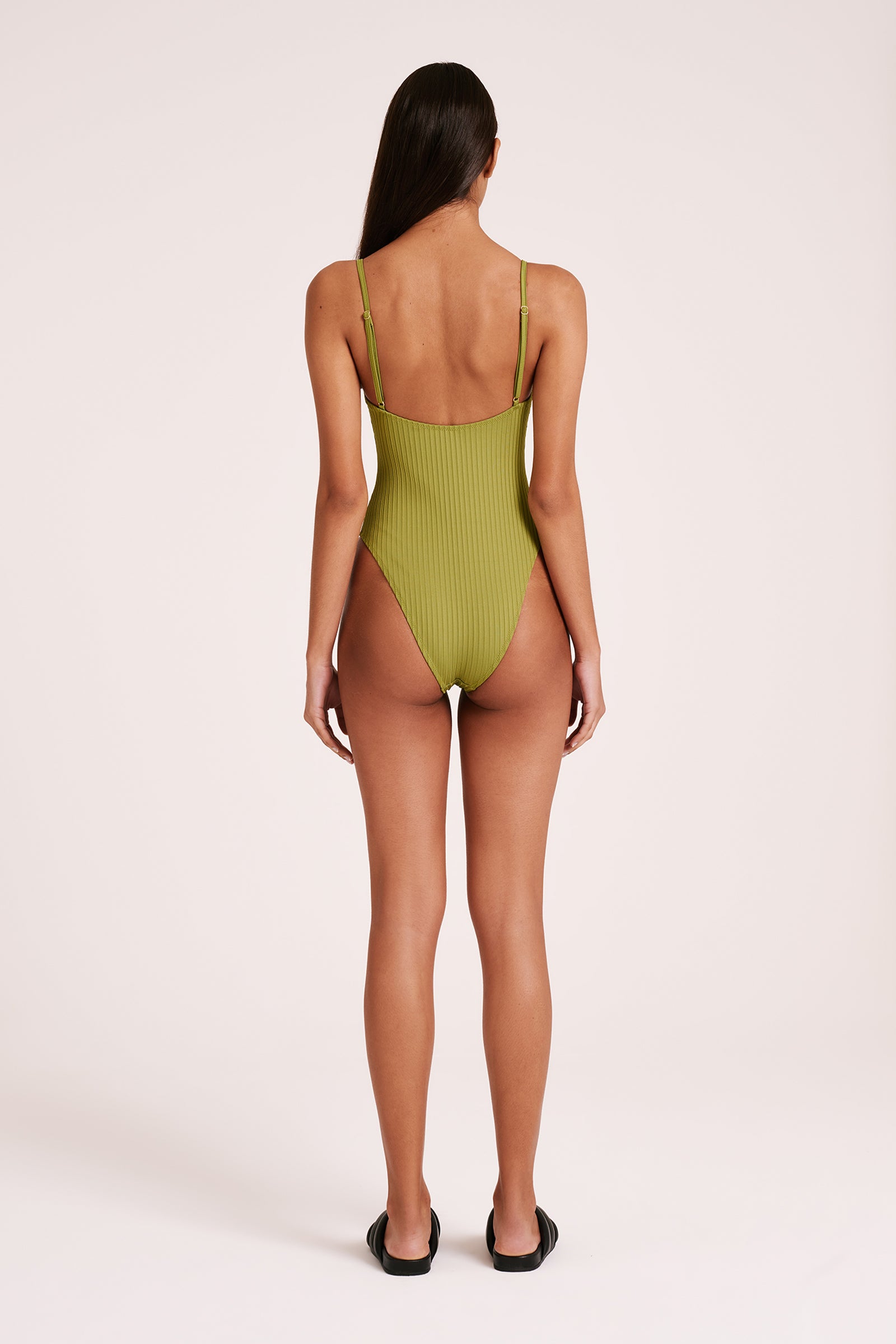 Classic One Piece Swimsuit Grass 