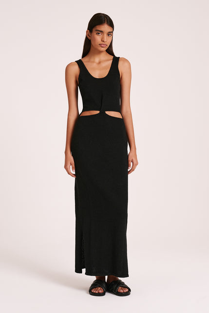 ESRA KNIT DRESS-Black