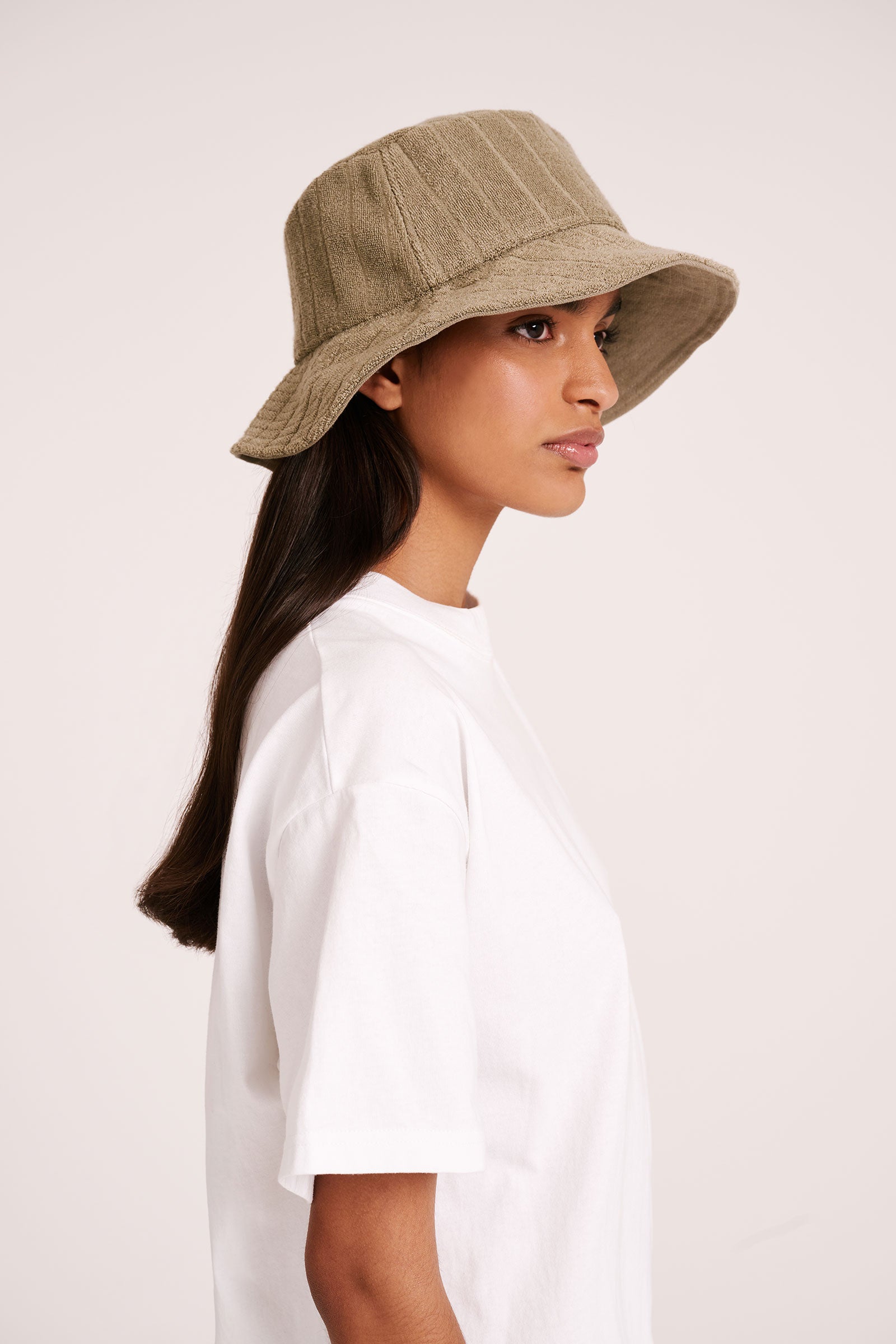 Terry Bucket Hat Olive 