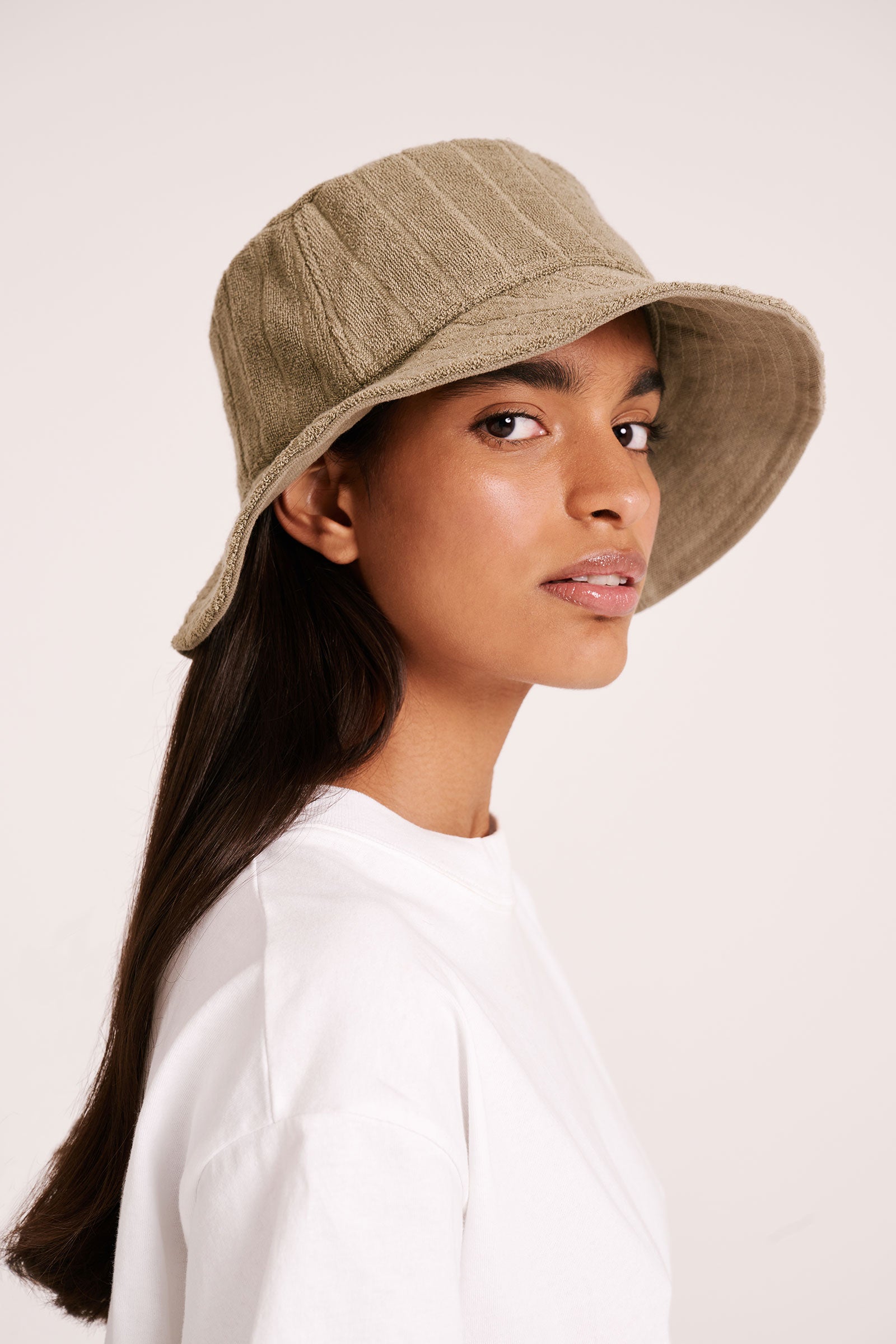 Terry Bucket Hat Olive 
