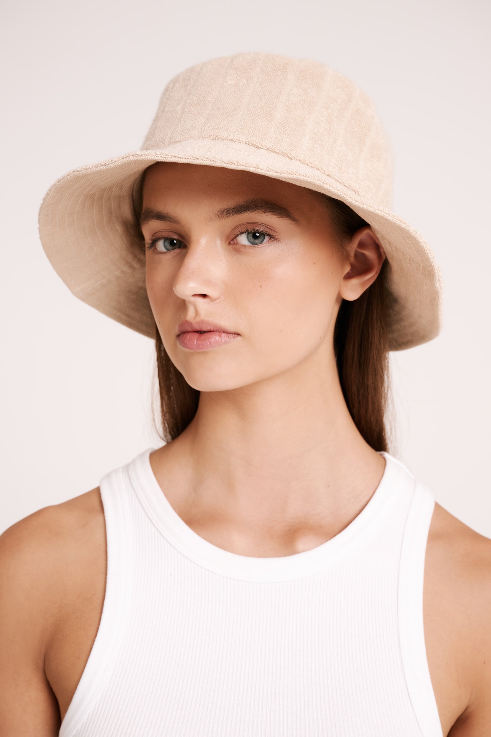 Terry Bucket Hat Natural 