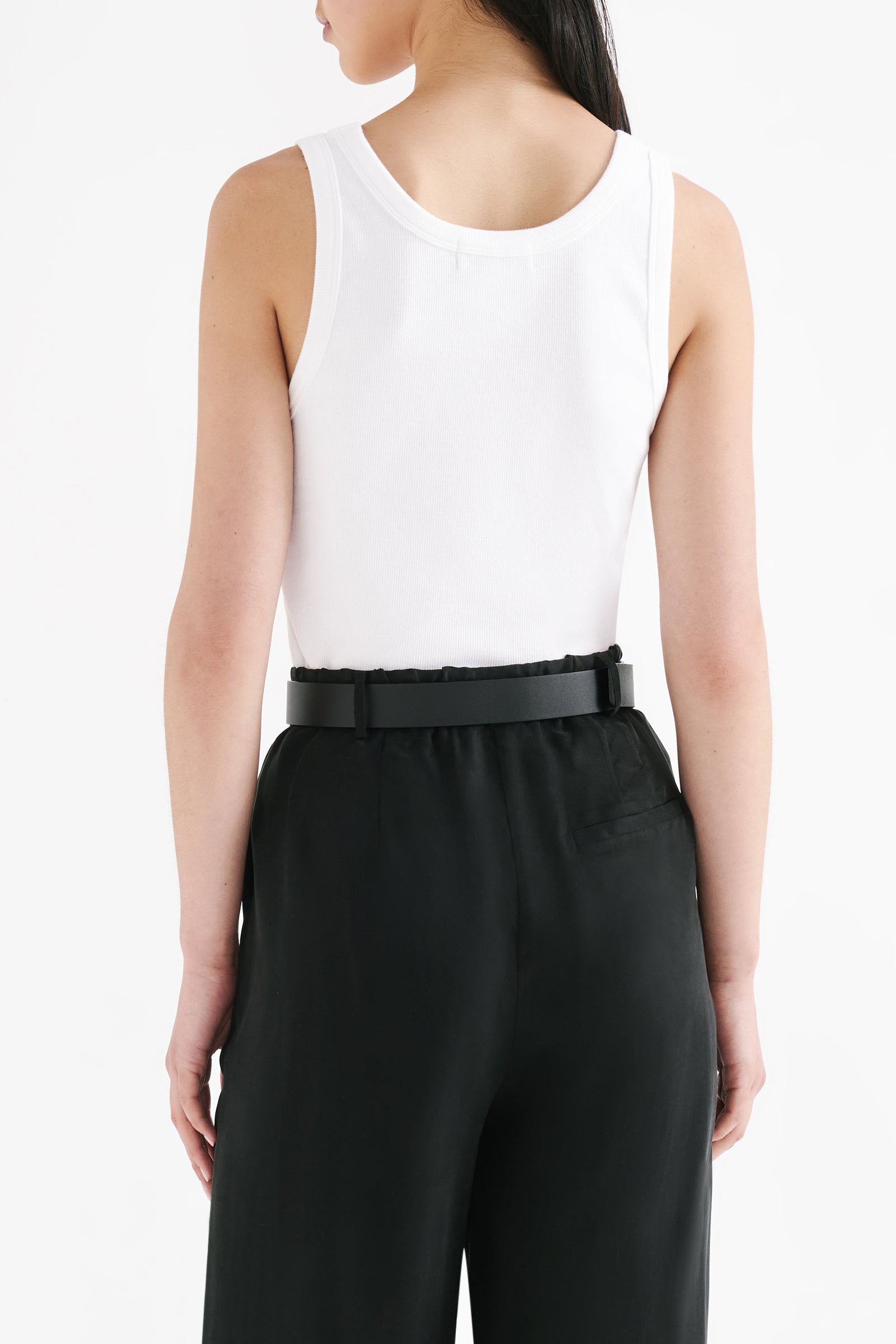 Organic Emblem Singlet White 