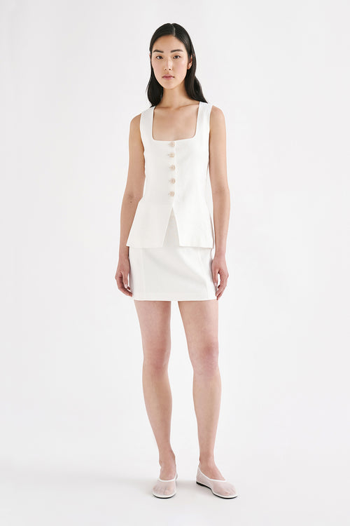 CLIO LINEN MINI SKIRT