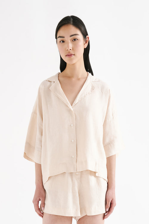 LOUNGE LINEN SHIRT