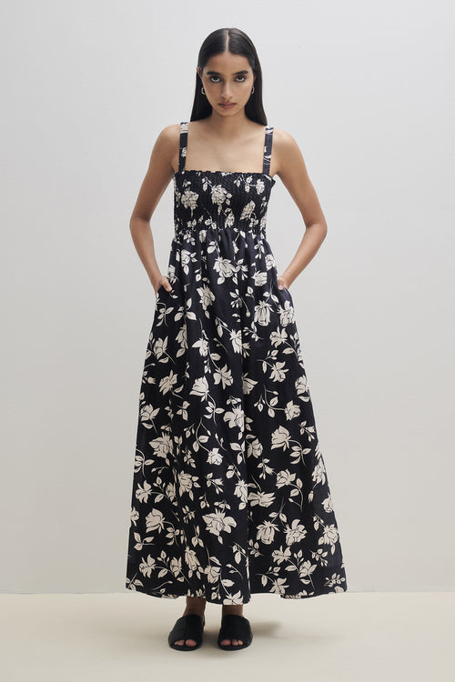 ALBA LINEN MAXI DRESS