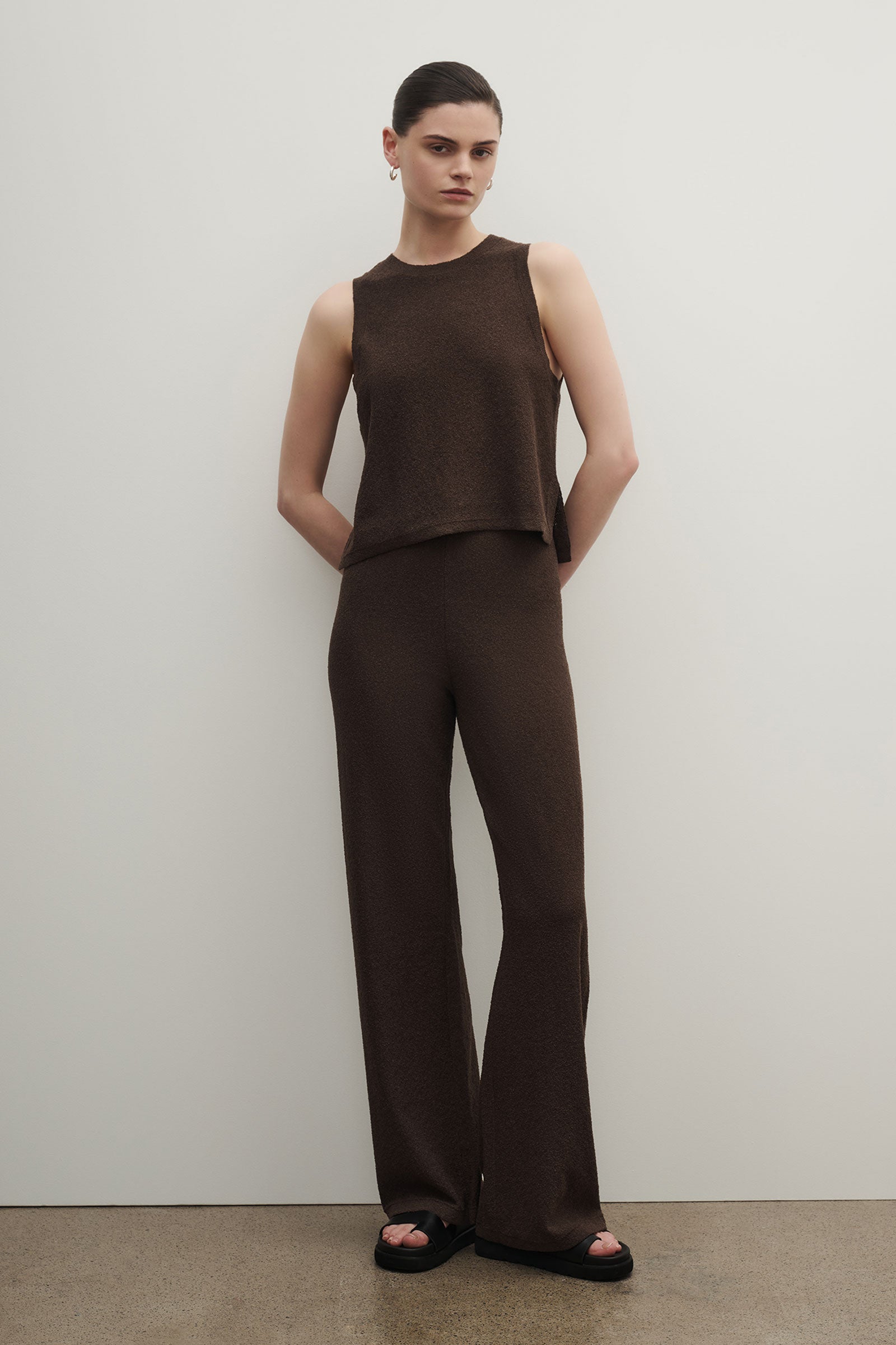 Zosia Knit Pant Chocolate 