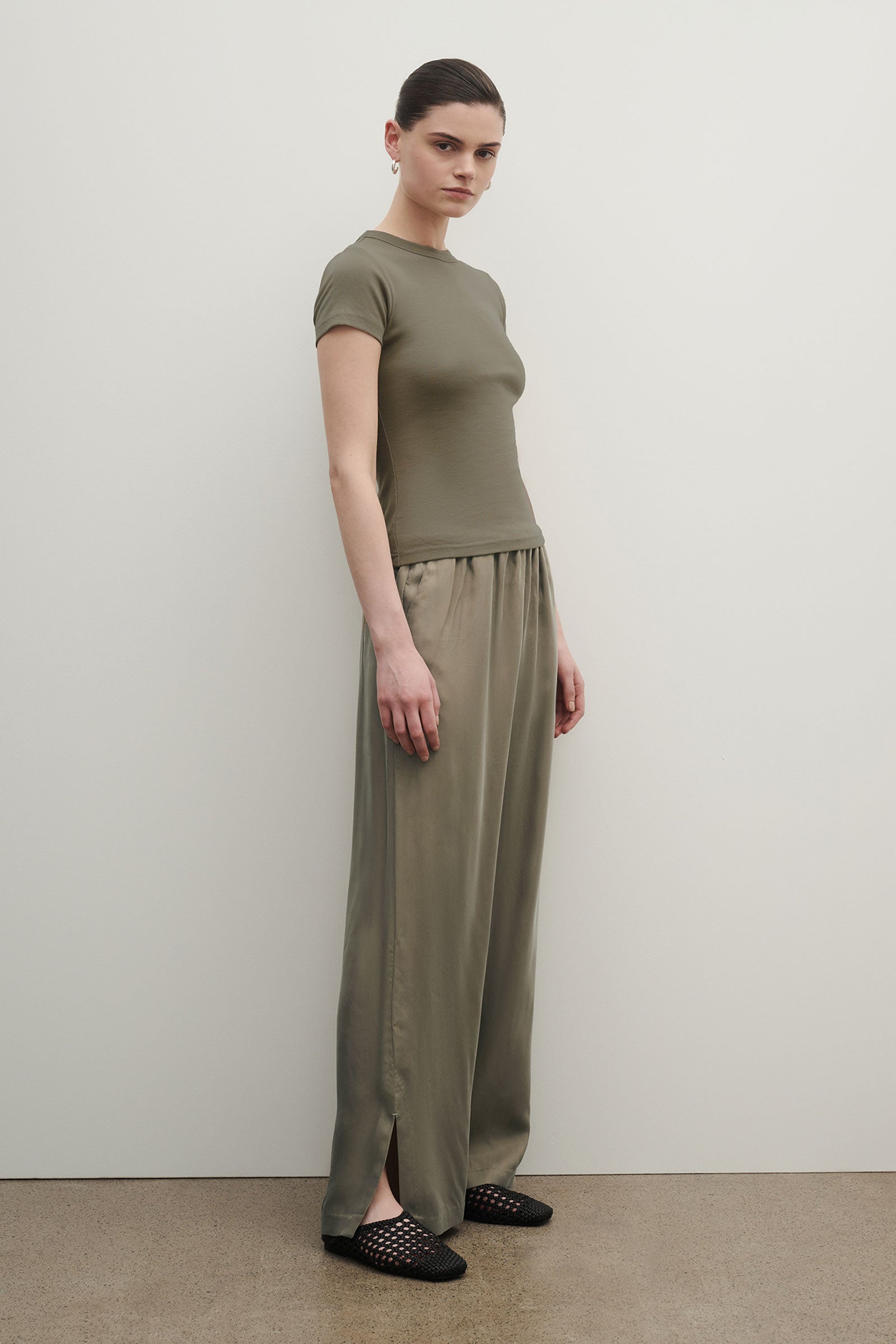 Dara Cupro Pant Sage 