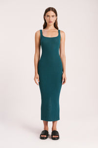 Nude Lucy Dune Knit Dress in Blue Topaz