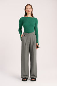 Nude Lucy Caspian Tailored Pant in Slate