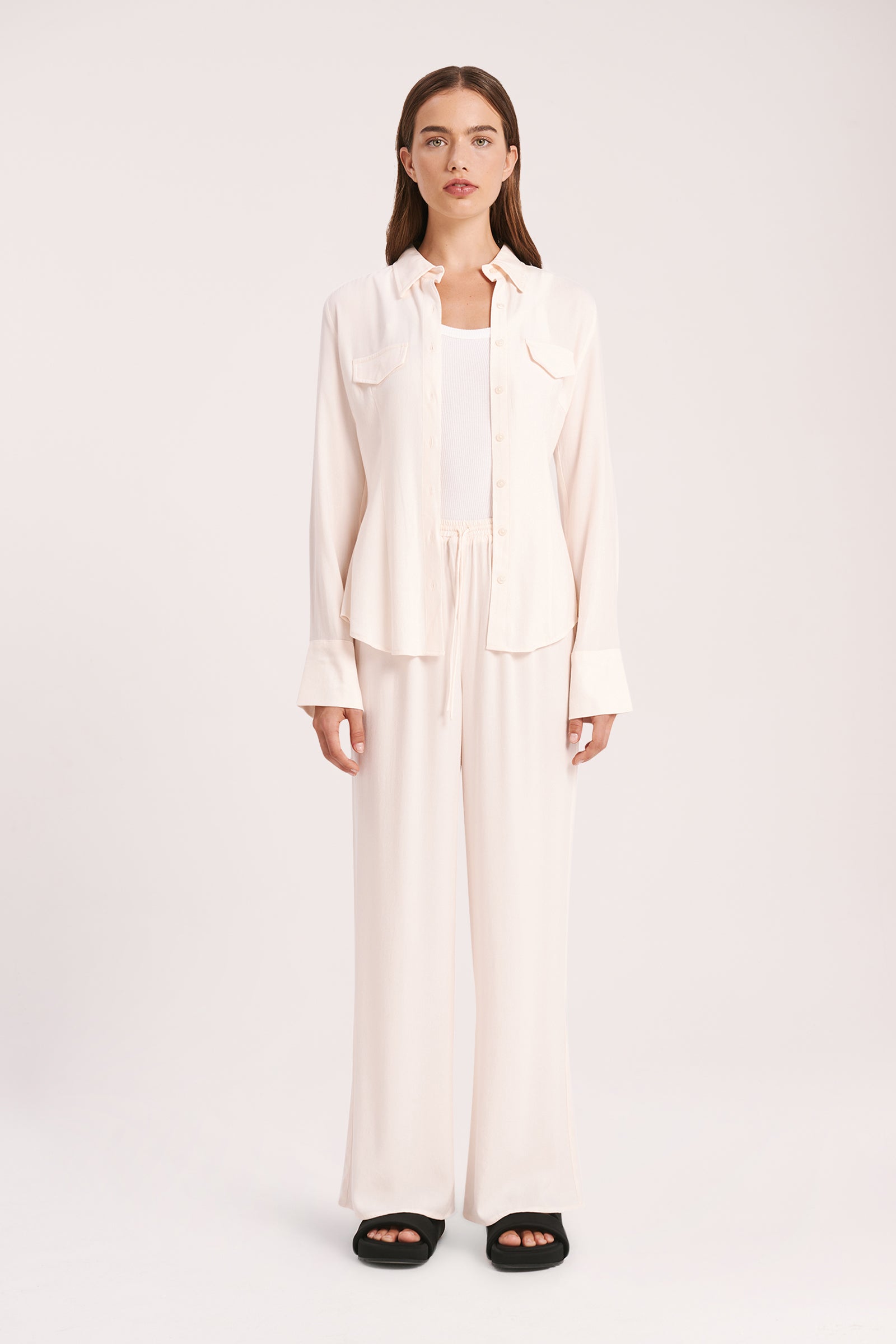 Nude Lucy Mira Pant In White Cloud 