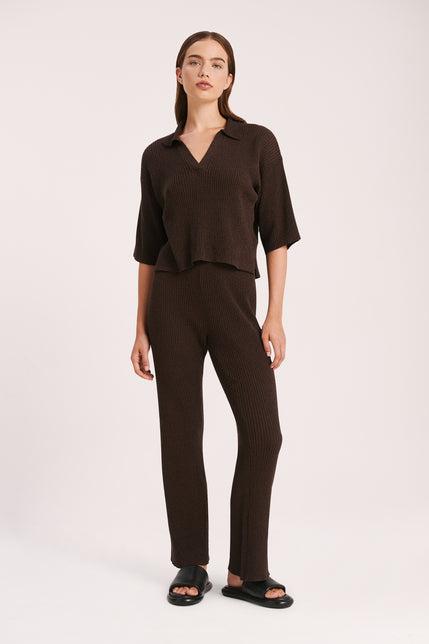 DUNE KNIT PANT-Cinder