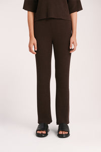 Nude Lucy Dune Knit Pant In A Brown Cinder Colour