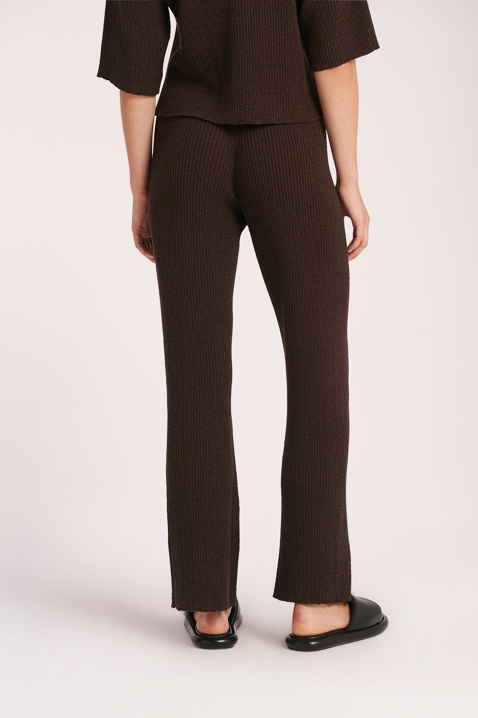Nude Lucy Dune Knit Pant In A Brown Cinder Colour 