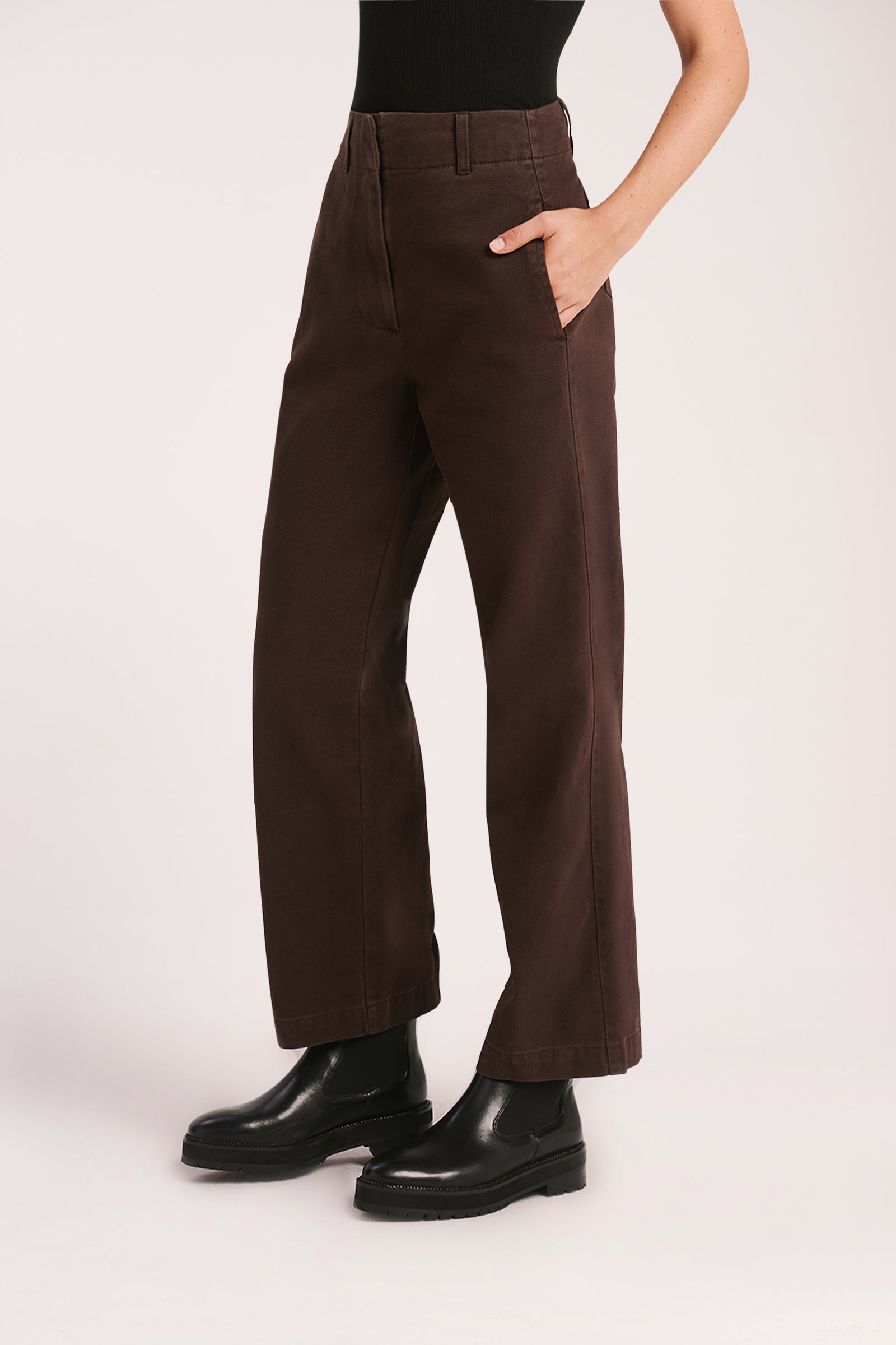Nude Lucy Neptune Pant In A Brown Cinder Colour 