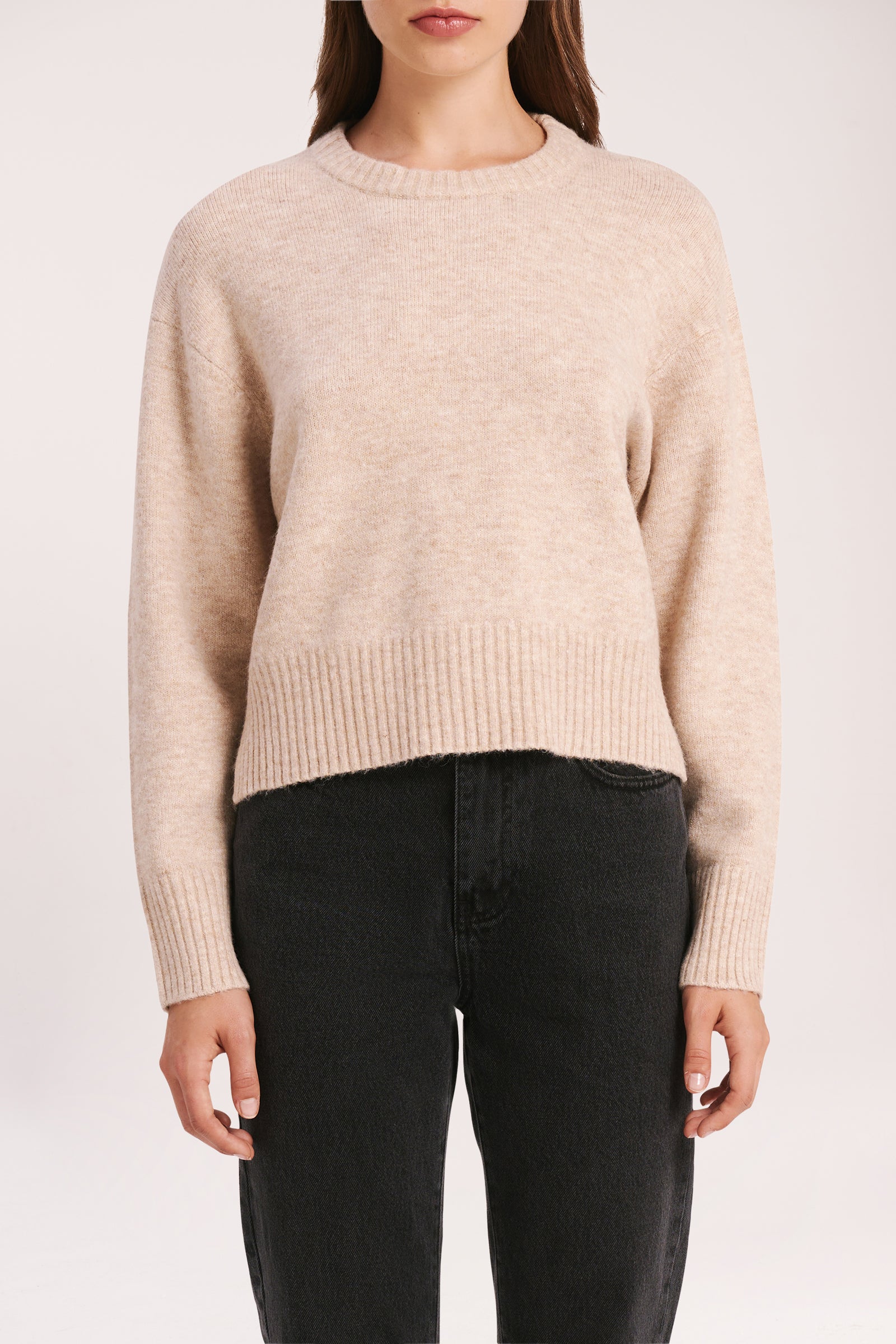 Nude Lucy Finley Knit In A Light Beige Oat 