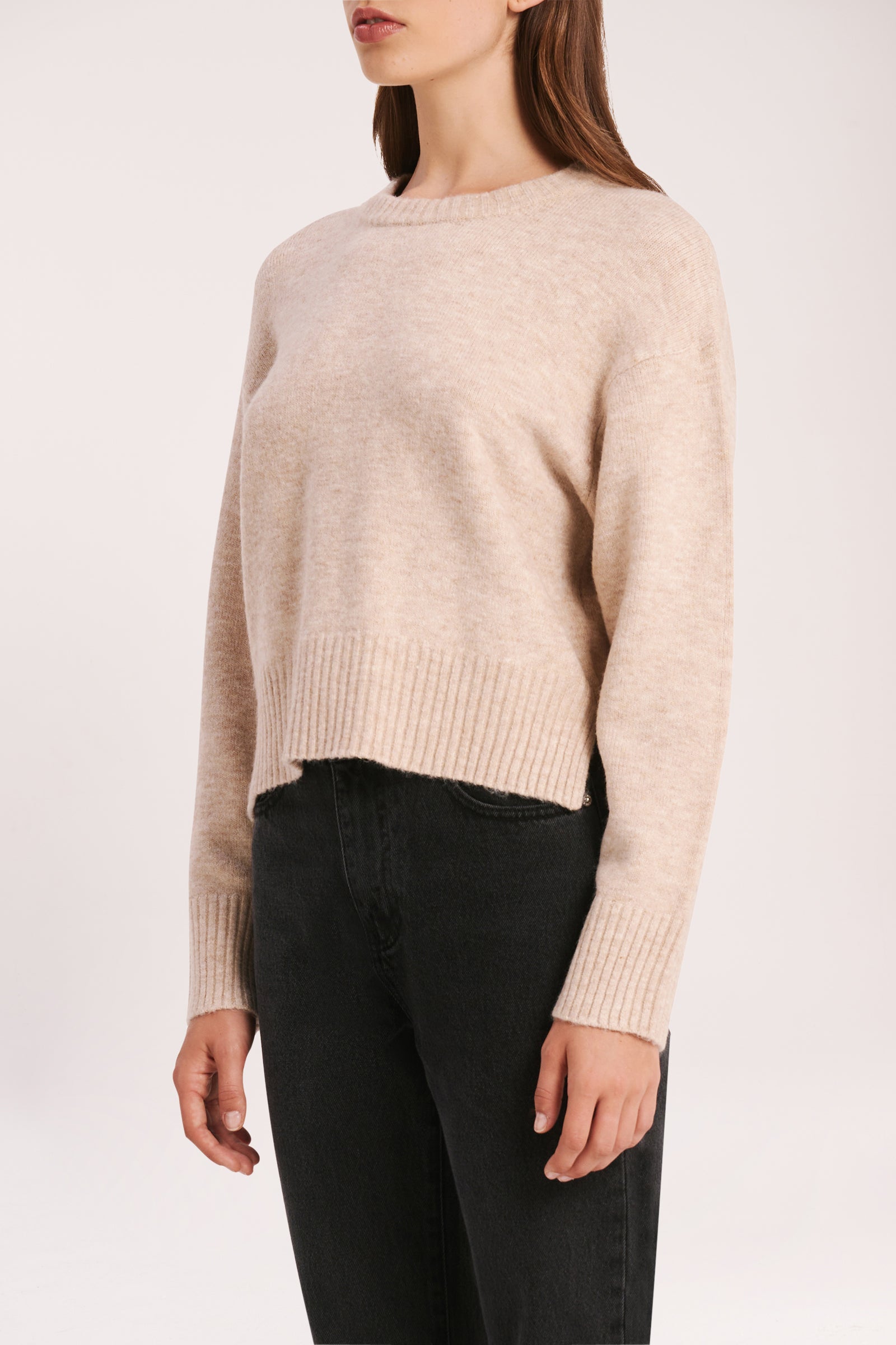 Nude Lucy Finley Knit In A Light Beige Oat 