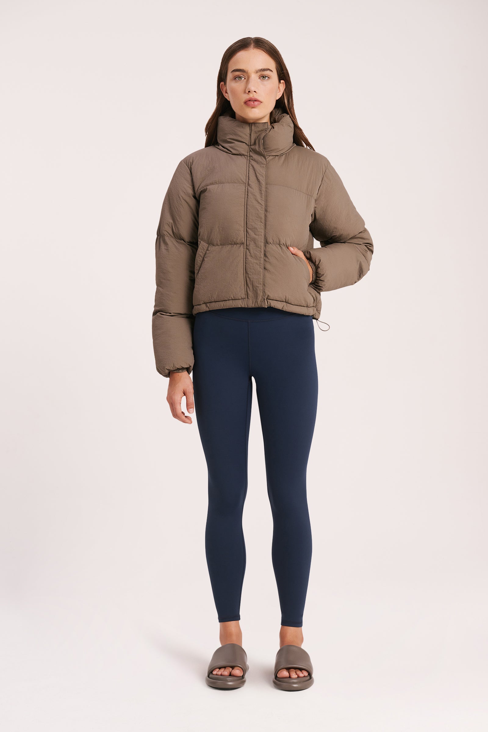 Nude Lucy Topher Puffer Jacket In Ash 