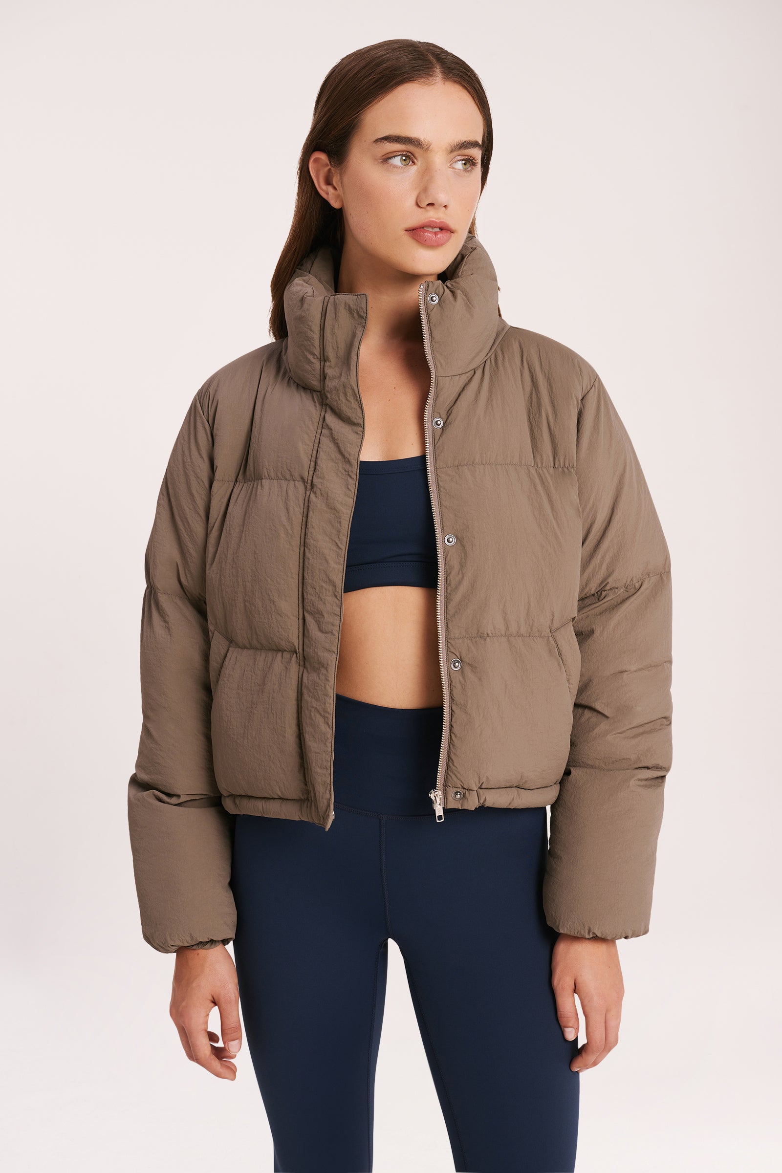 Nude Lucy Topher Puffer Jacket In Ash 