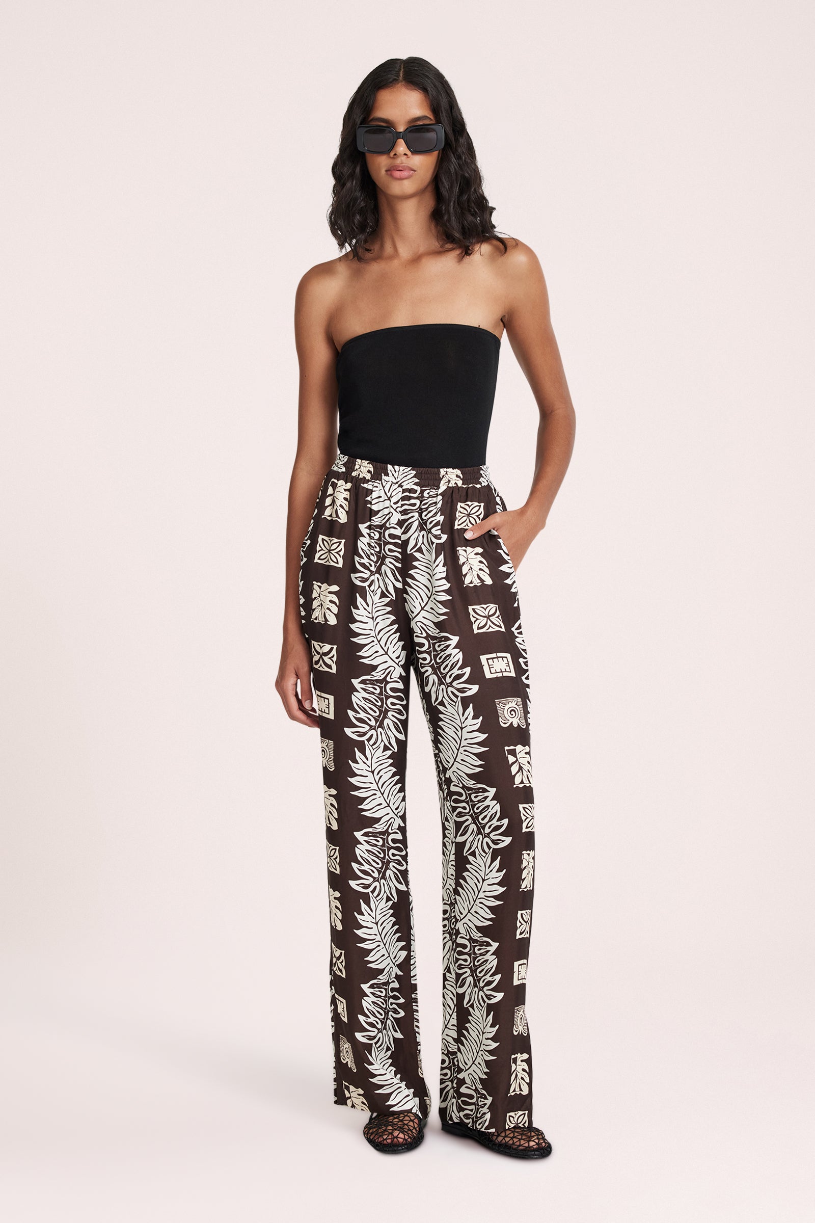 Lago Cupro Pant Tortuga 