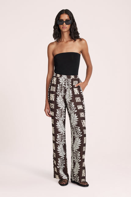 Lago Cupro Pant Tortuga 
