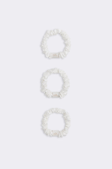 Silk Scrunchies Set Of 3 Milk 