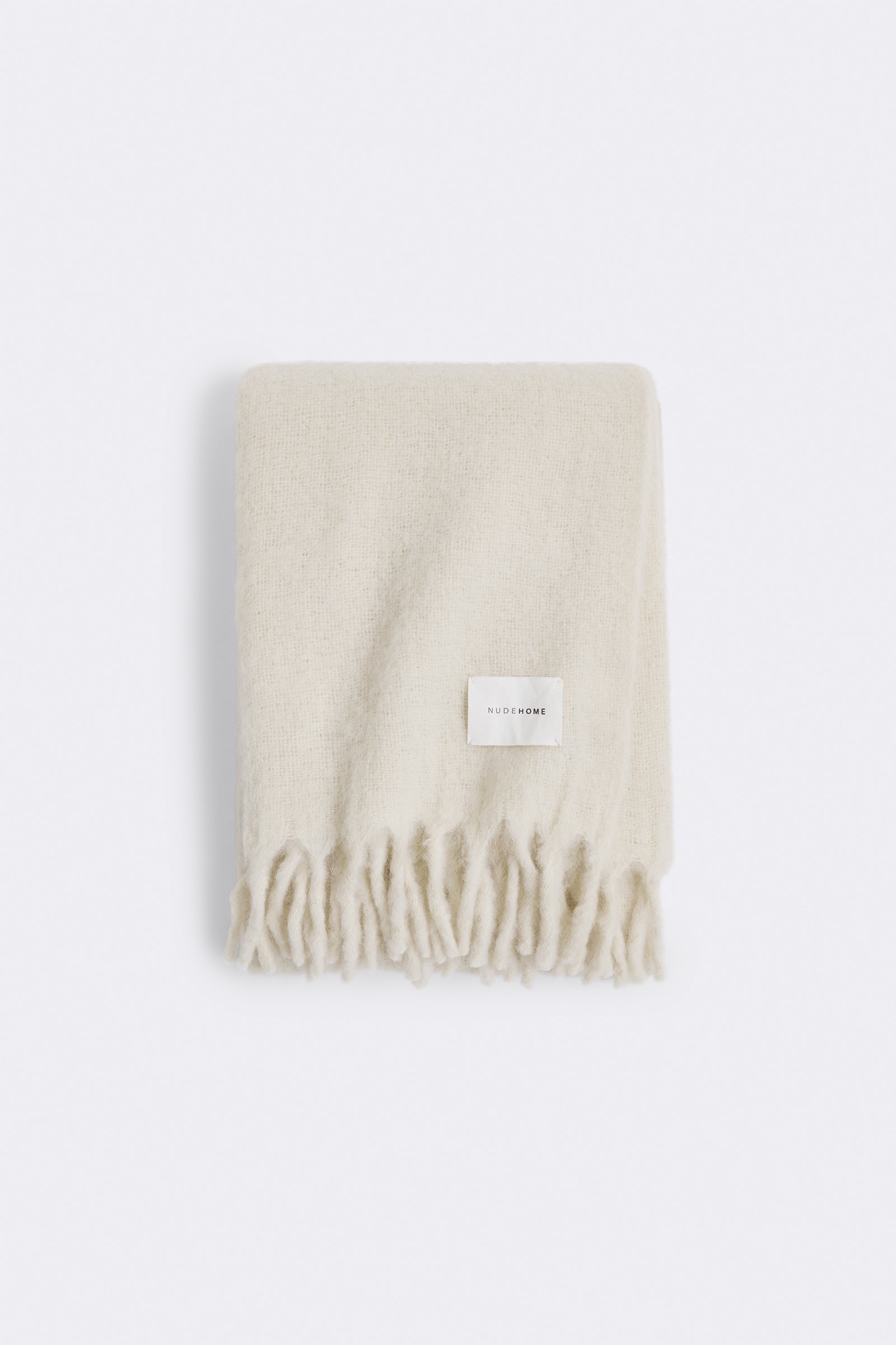 Wool Throw Oat Milk 
