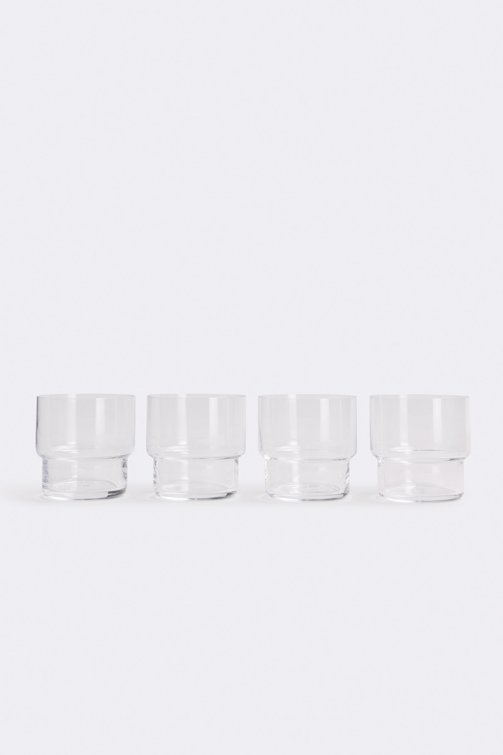Tumbler Glass Set Of 4 Clear 