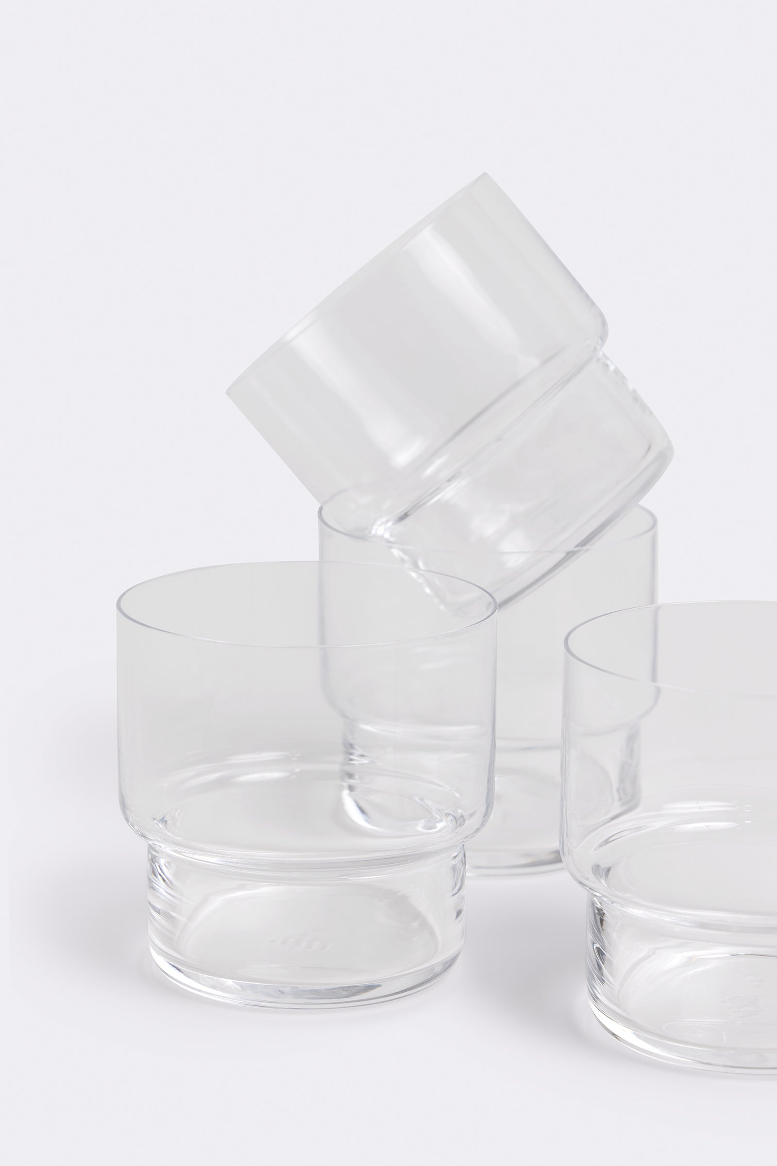 Tumbler Glass Set Of 4 Clear 