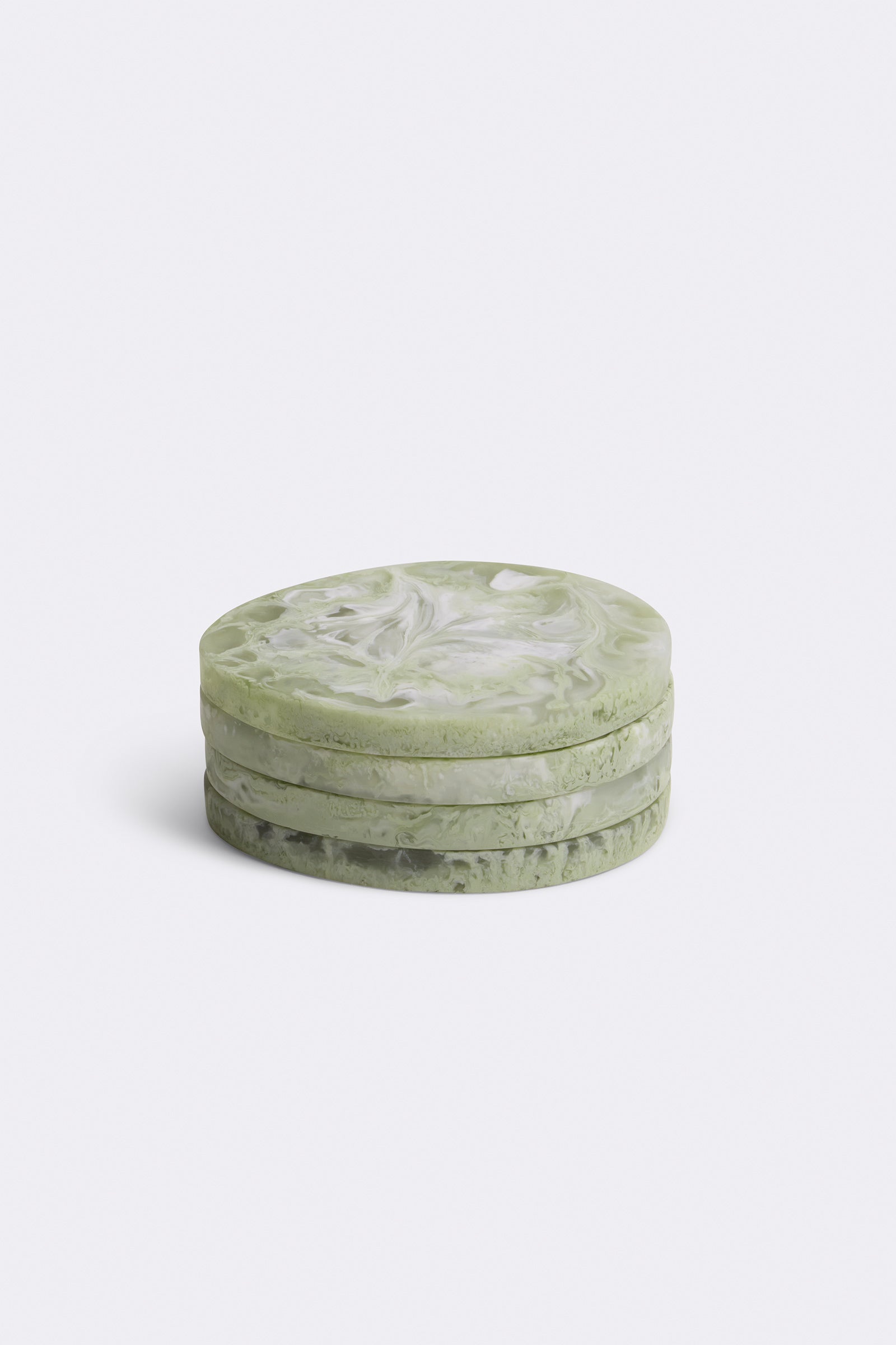 Resin Coasters Set 4 Pistachio 