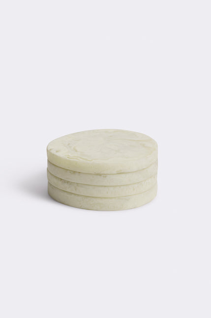 Resin Coasters Set 4 Nougat 
