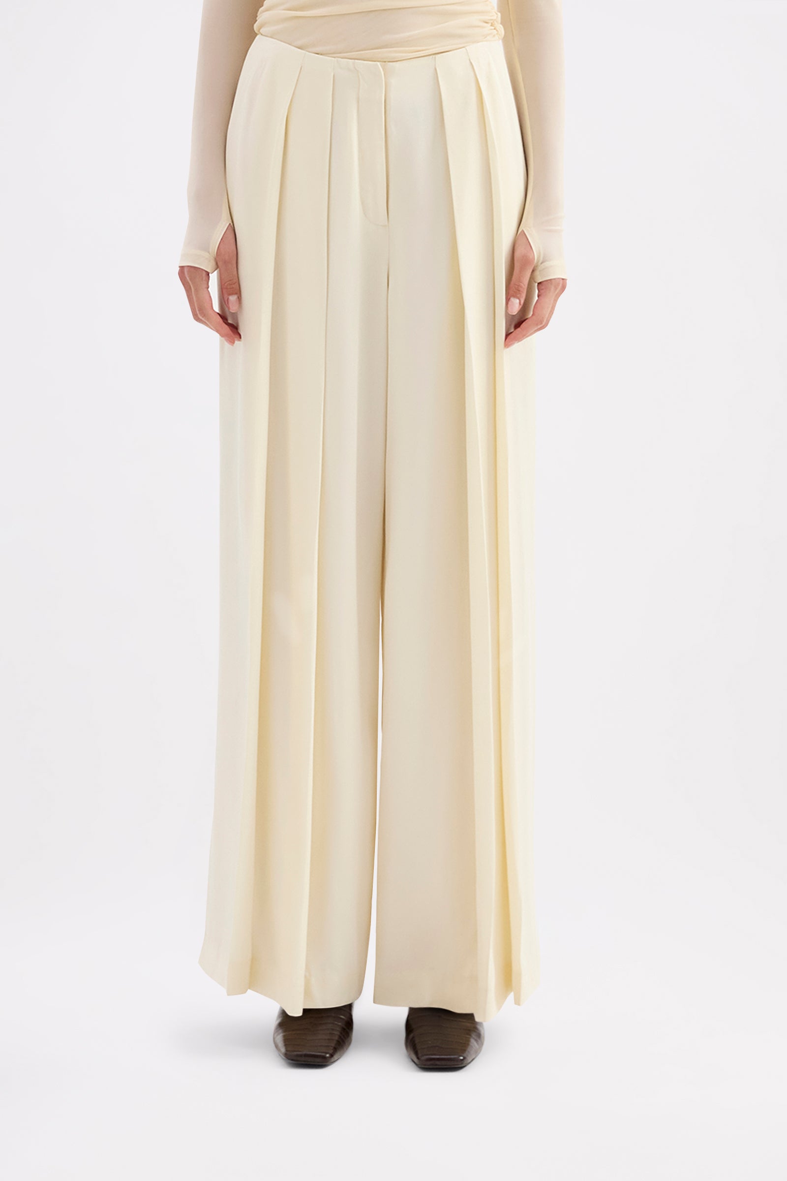 Saphira Wide Leg Pant Champagne 