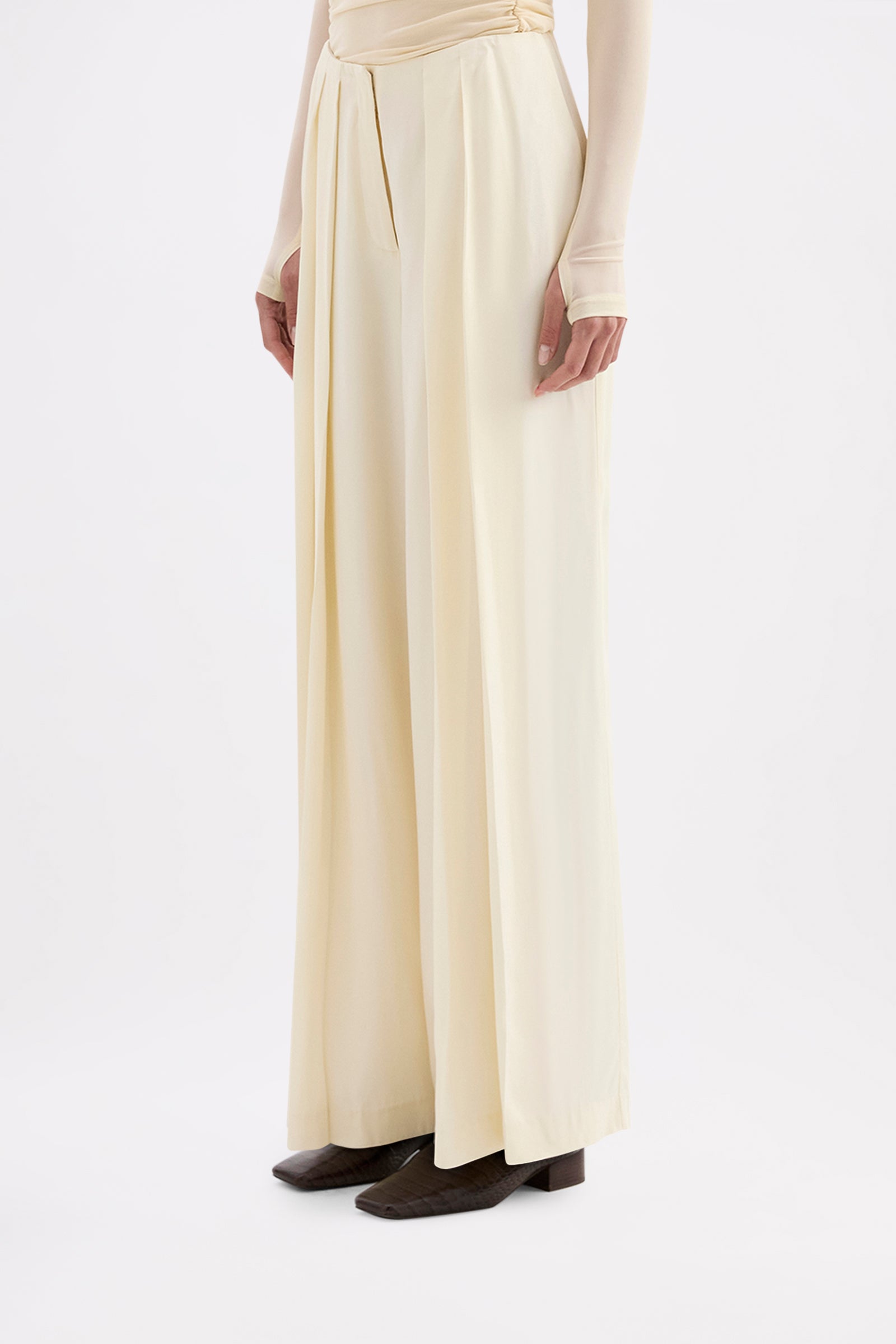 Saphira Wide Leg Pant Champagne 