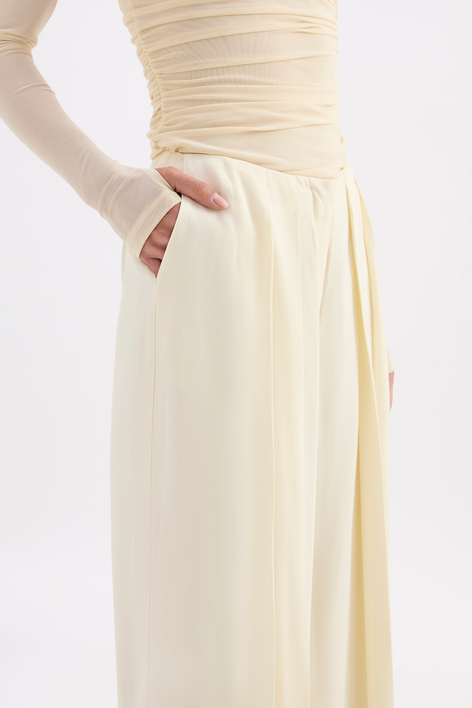 Saphira Wide Leg Pant Champagne 
