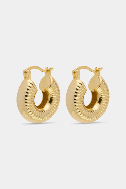 Maeve Large Hoops Gold 
