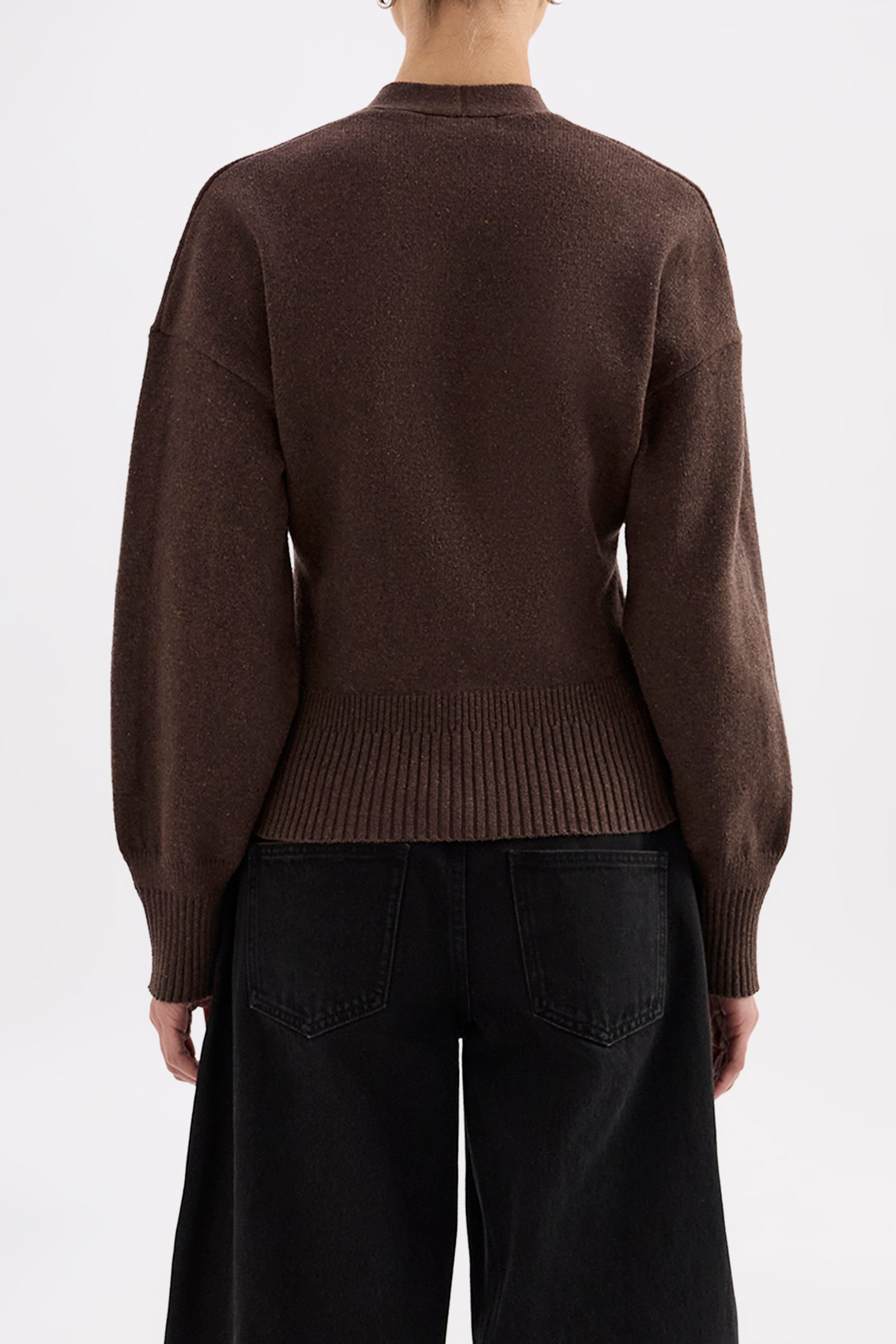 Nile Cardigan Dark Chocolate 