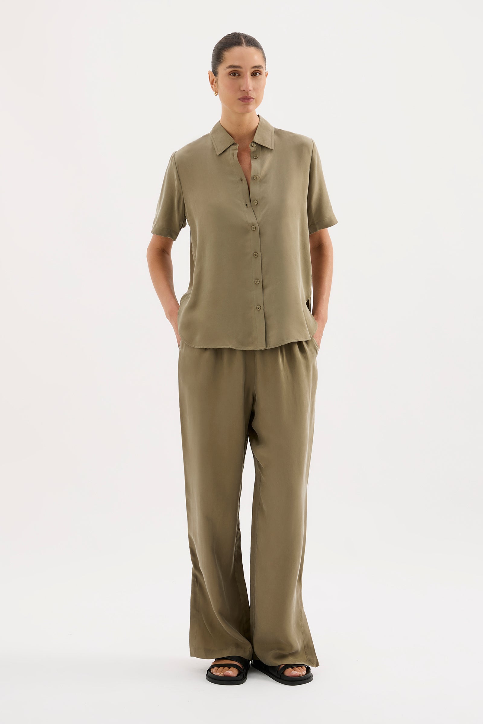 Dara Cupro Pant Sage 
