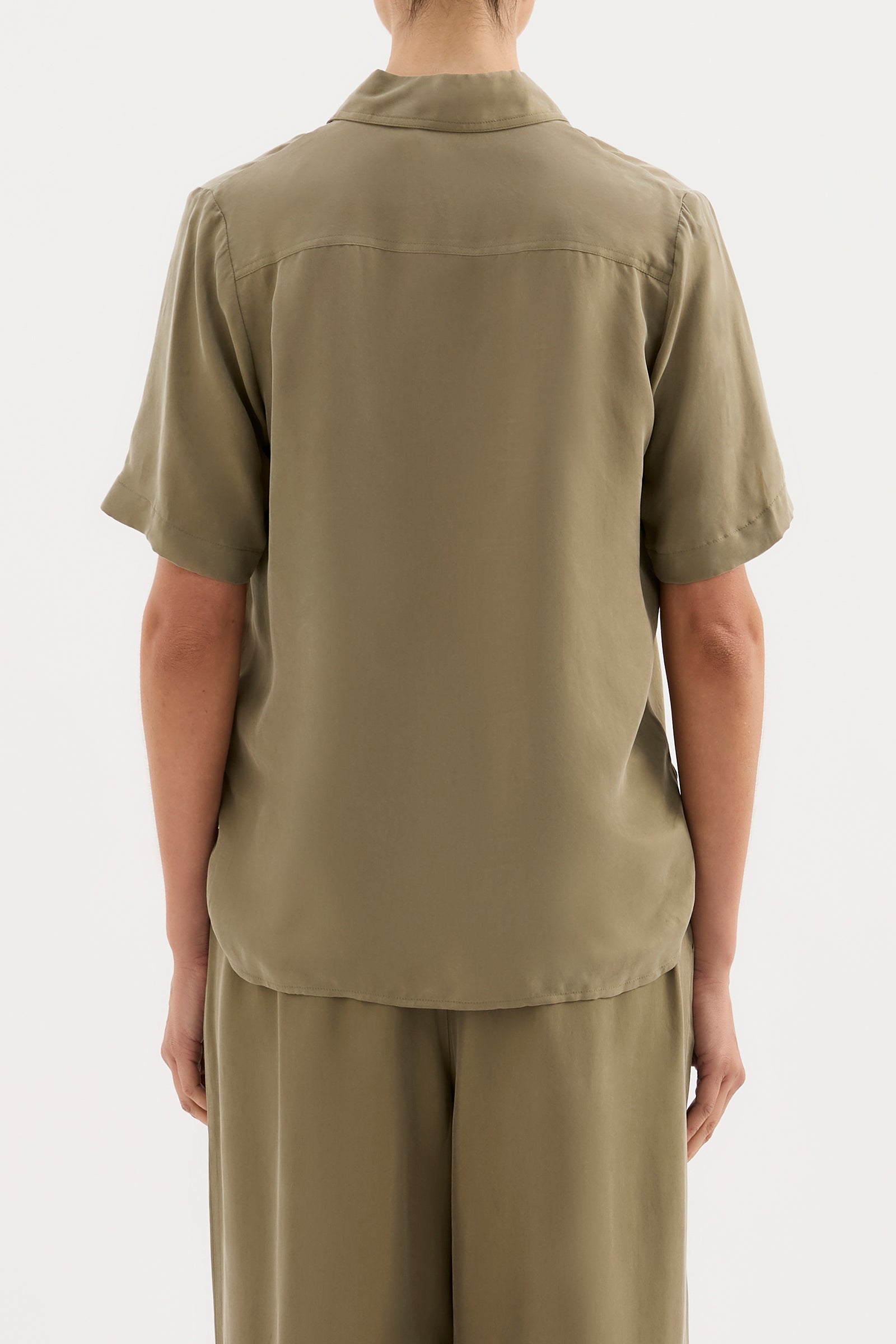 Dara Cupro Shirt Sage 