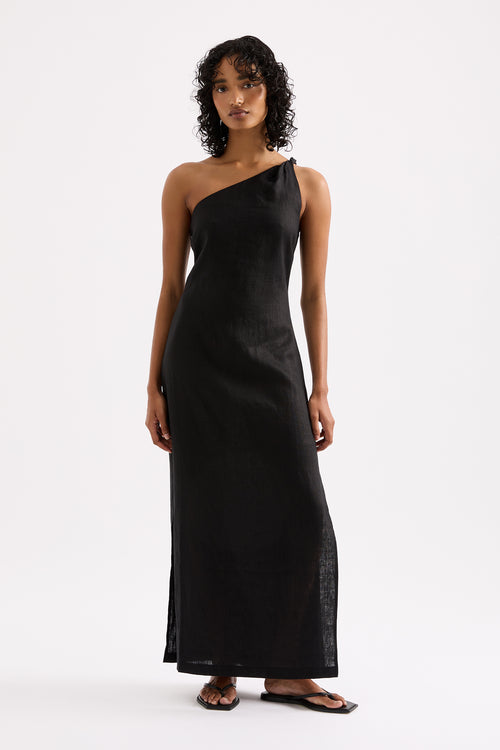 AVERY LINEN MIDI DRESS