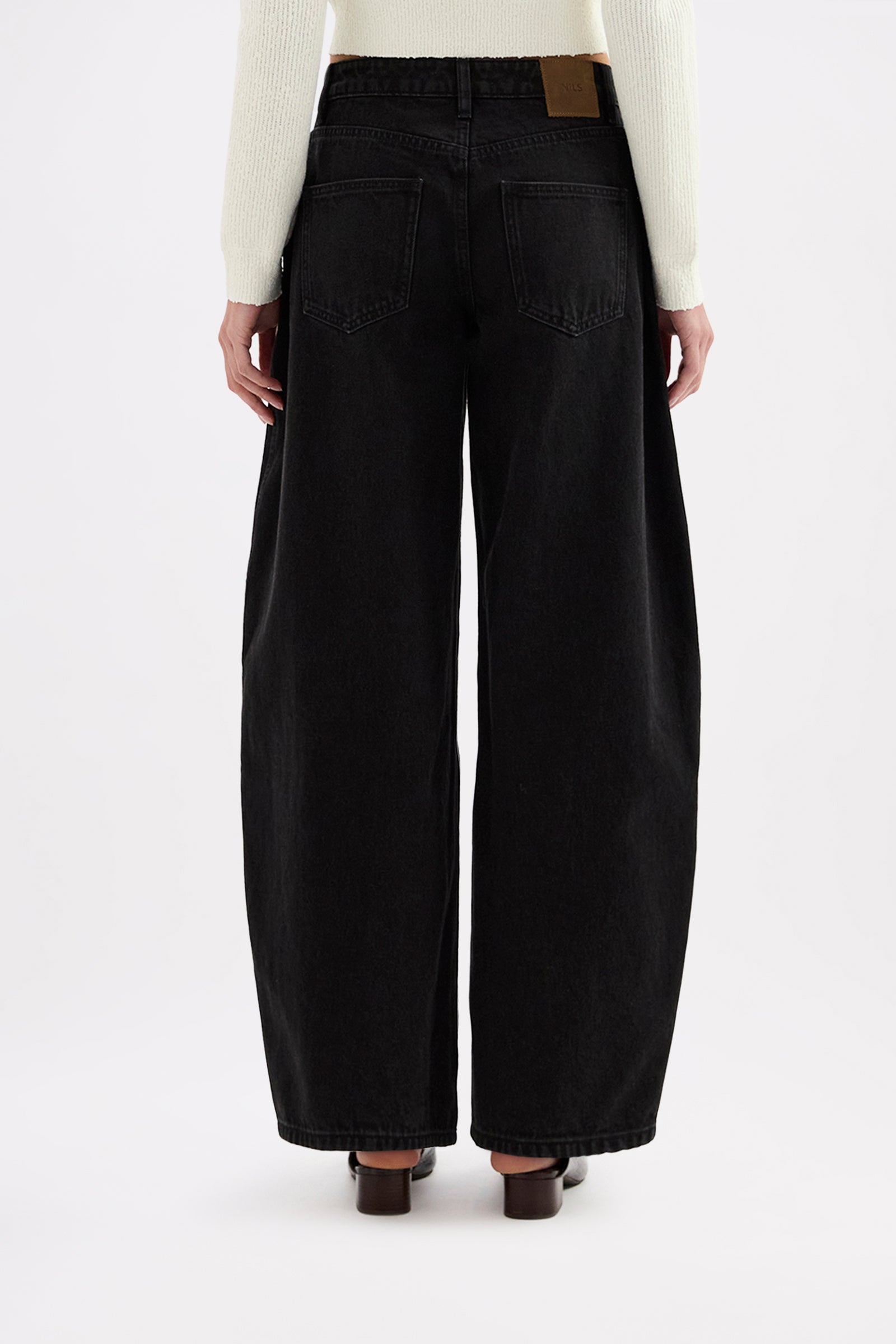 Silvie Wide Leg Jean Black 