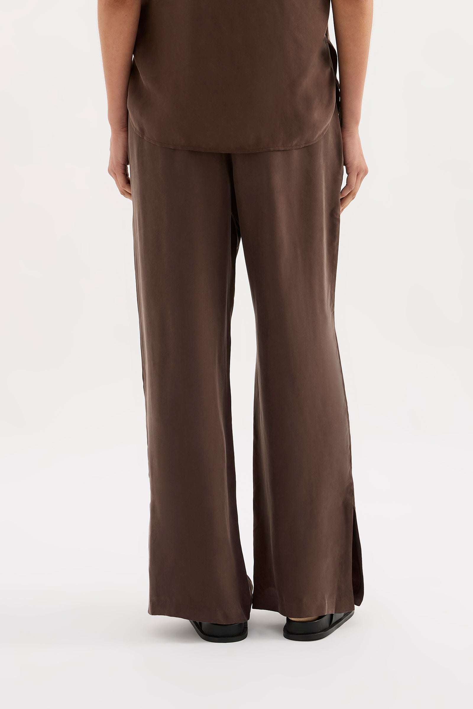 Dara Cupro Pant Chocolate 