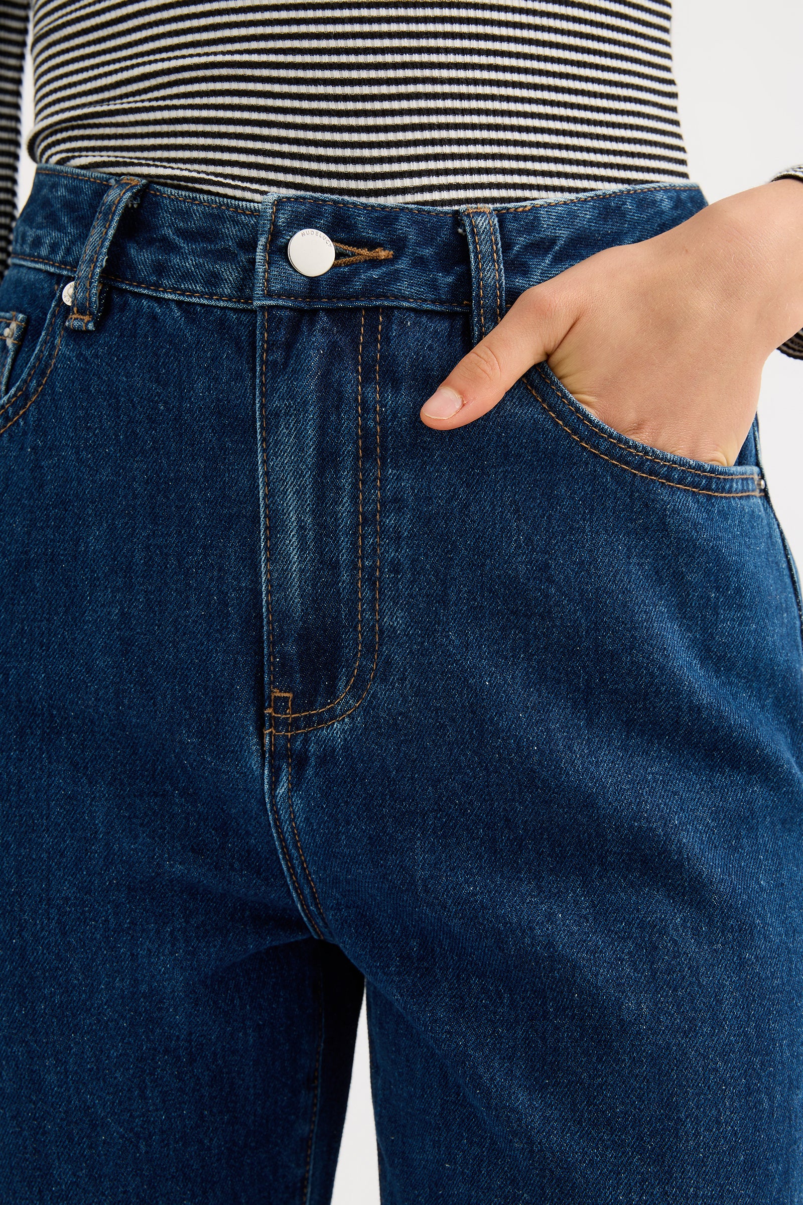 Organic Straight Leg Jean Force Blue 
