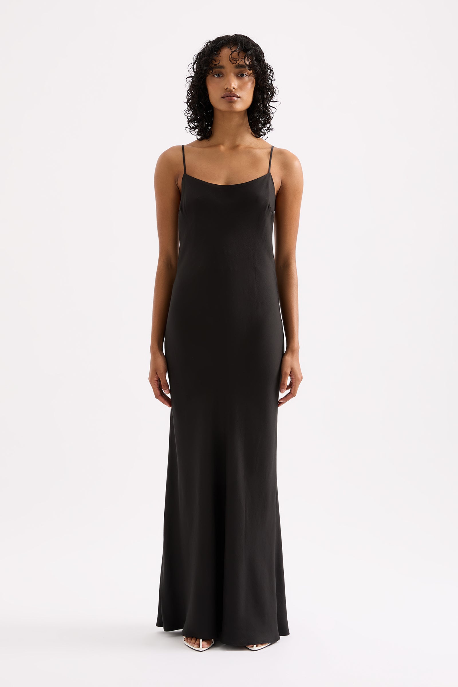 Greta Slip Dress Black 