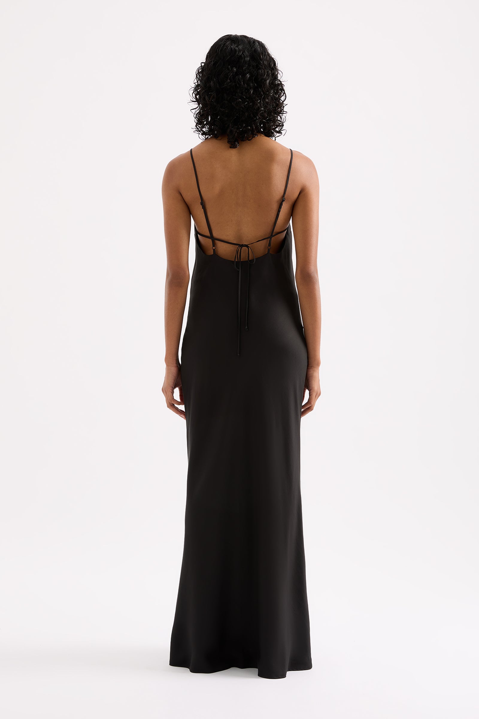 Greta Slip Dress Black 