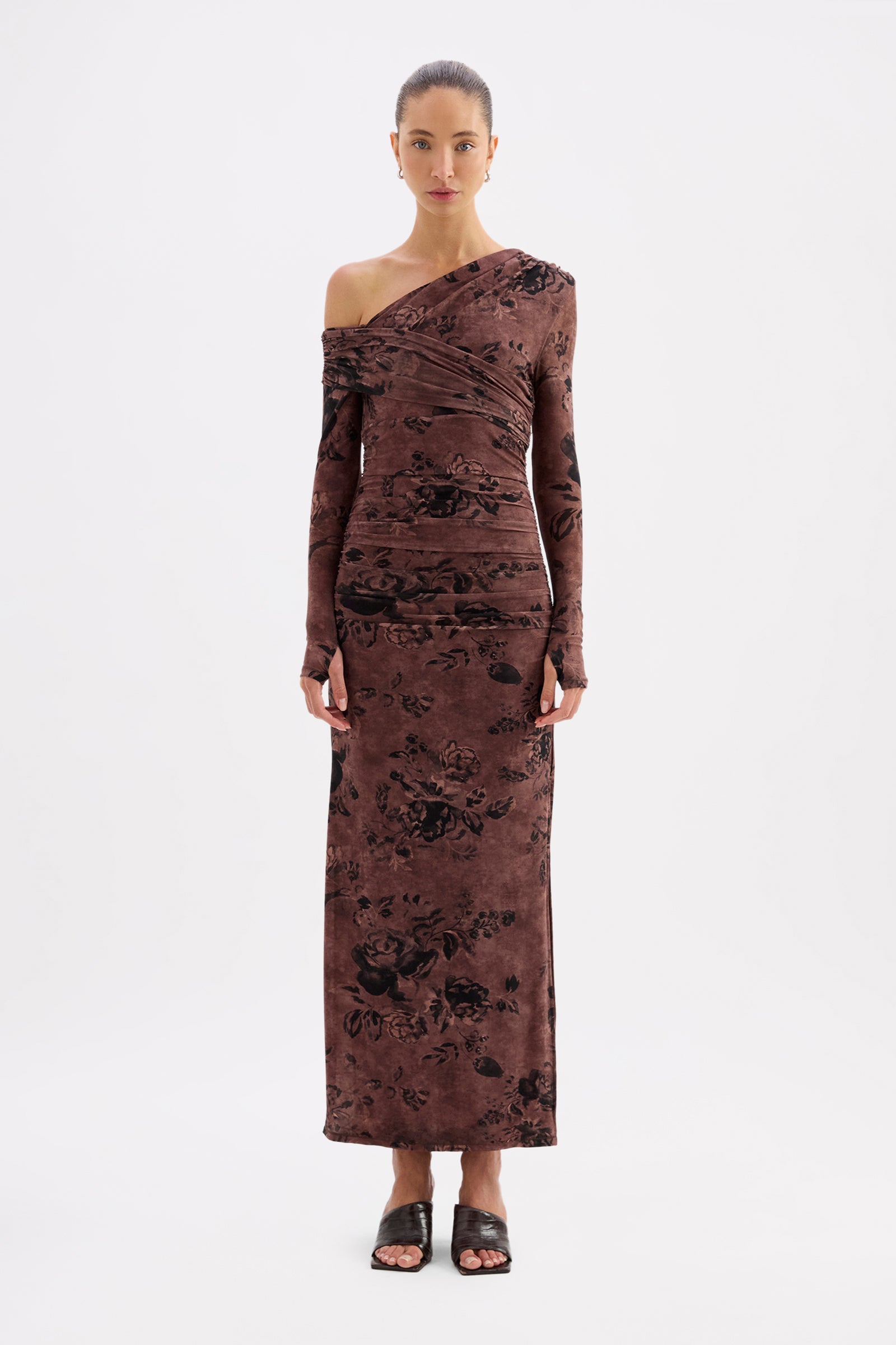 Nympheas Mesh Maxi Dress Nympheas 