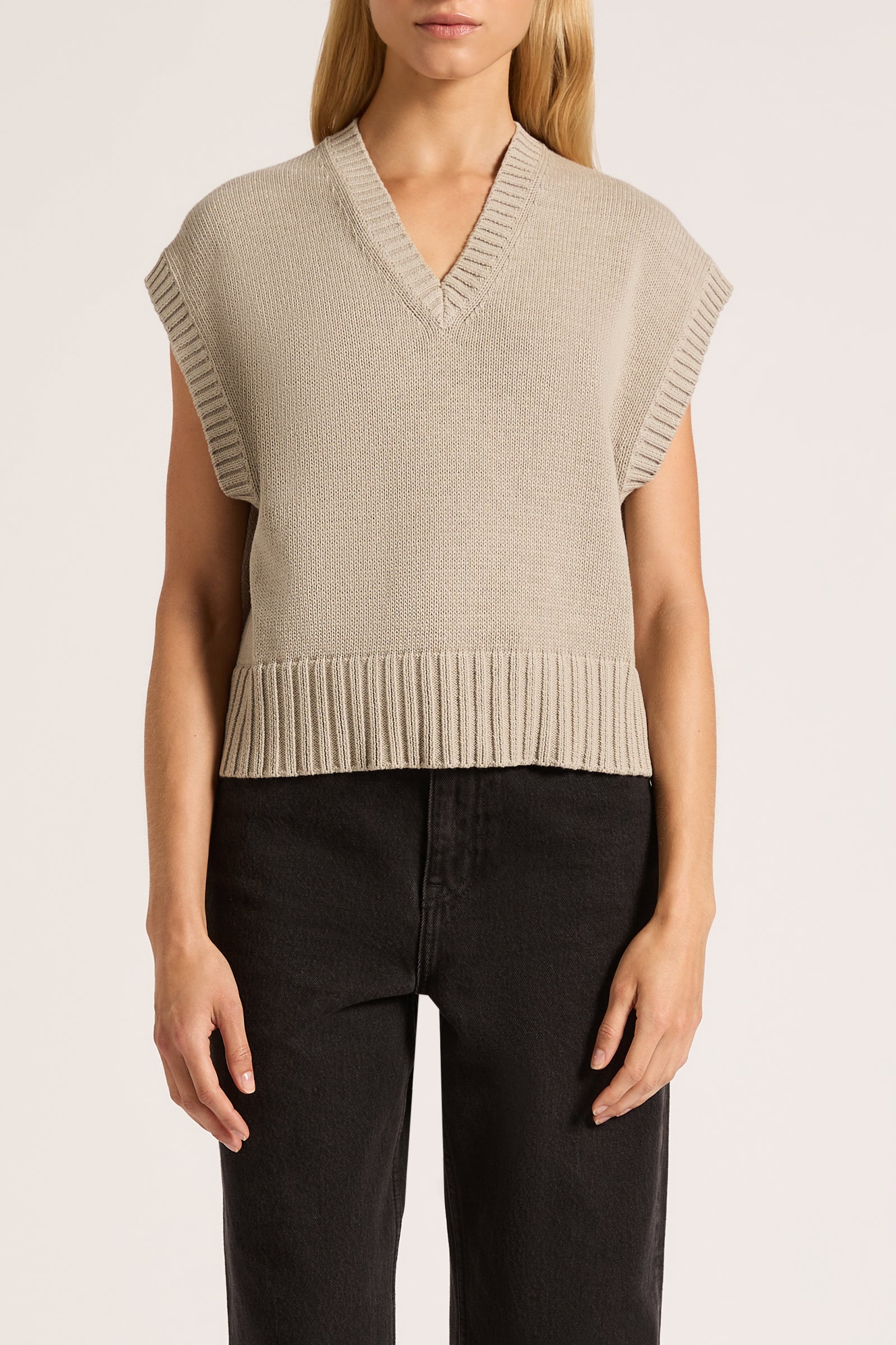 Cayo Knit Vest Pumice 