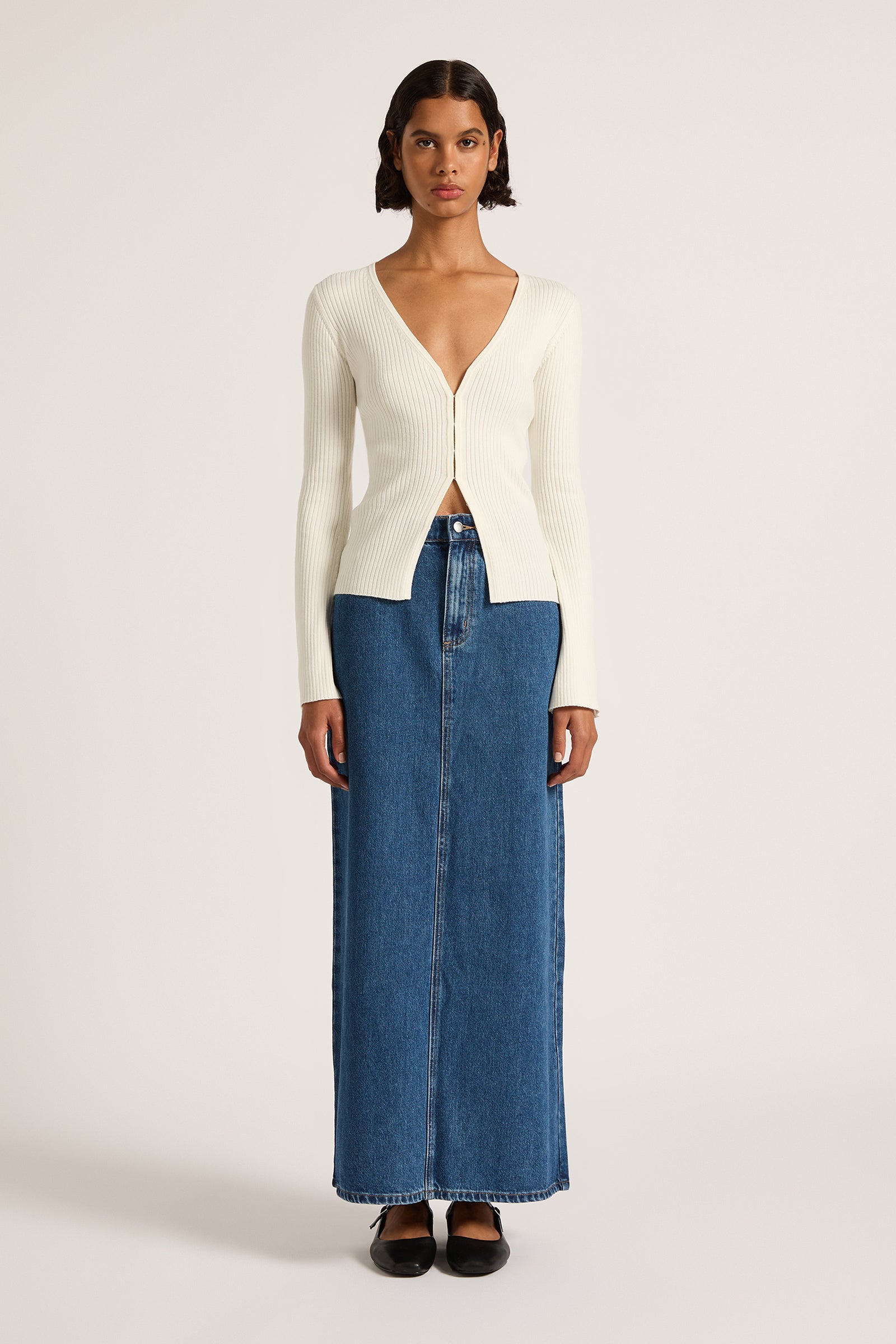 Ettiene Knit Cardigan Salt 