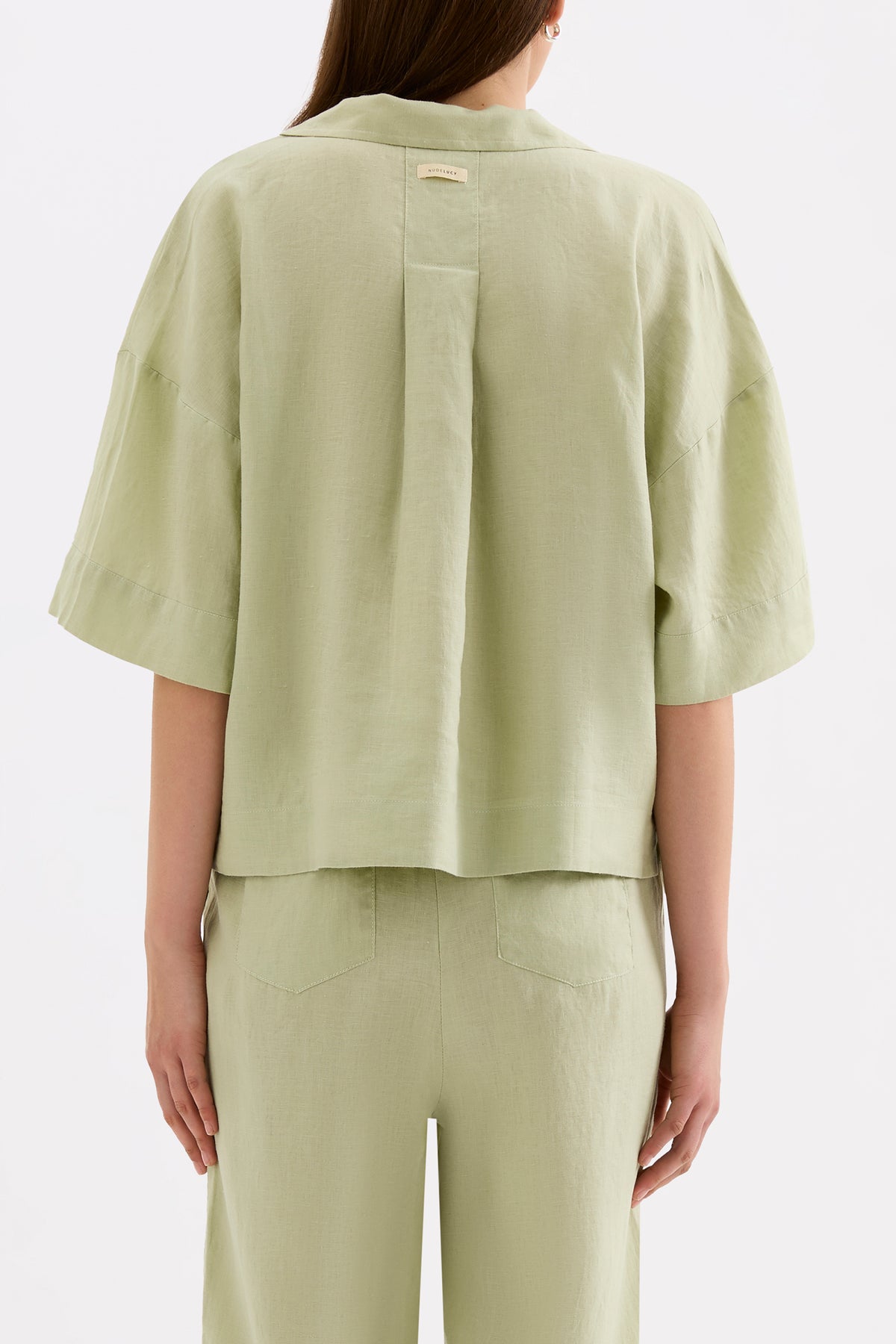 Lounge Linen Shirt & Crop Pant Set 