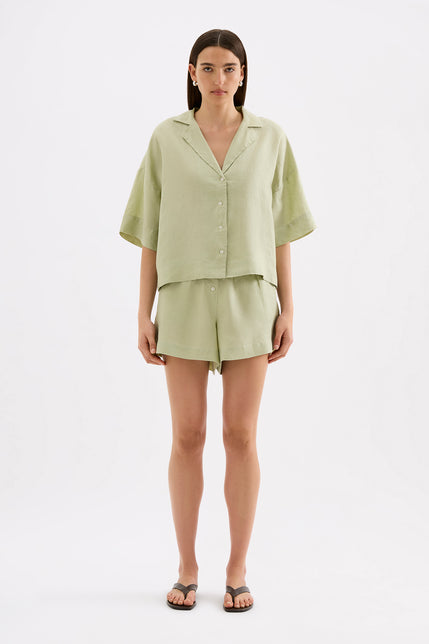Lounge Linen Shirt Dew 