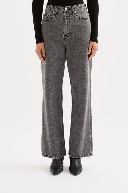 Organic Relaxed Leg Jean Graphite 