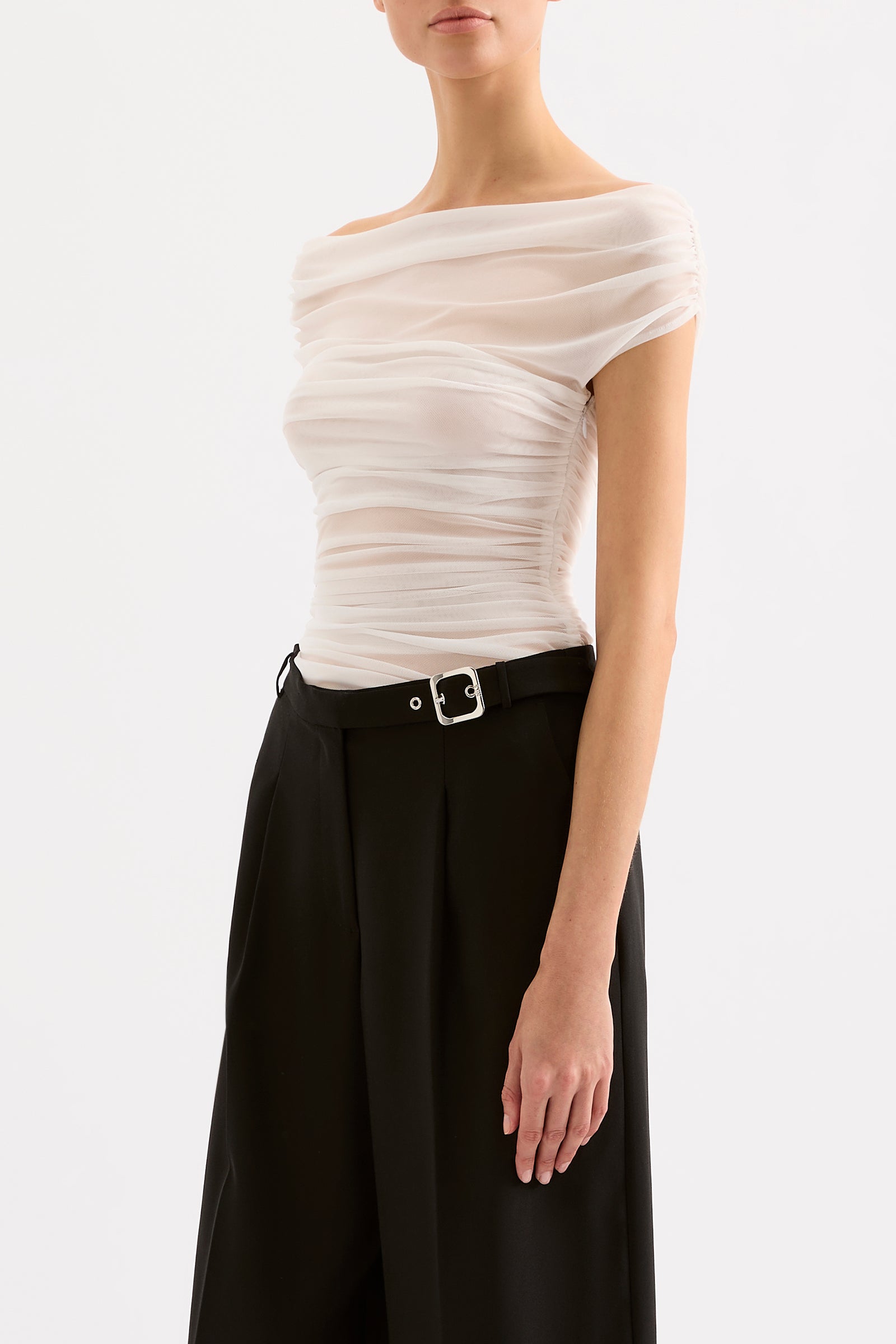 Yael Mesh Top Salt 